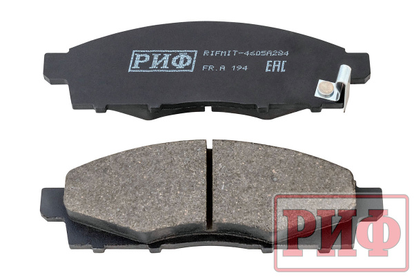 Колодки тормозные передние РИФ Mitsubishi L200 2005+, Pajero Sport 2008-2015