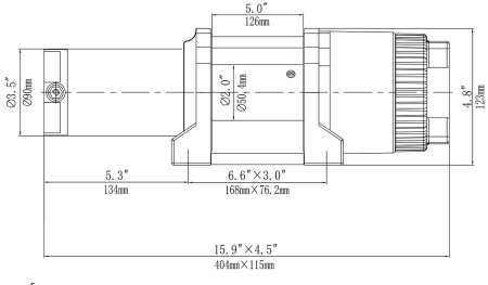Лебёдка электрическая 12V Runva EWT4500A 2041 кг
