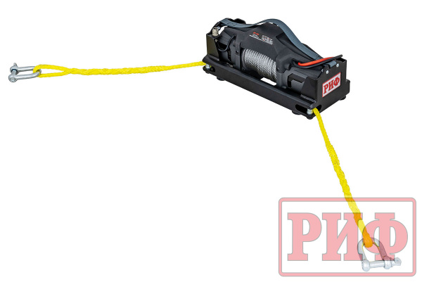 Лебёдка переносная РИФ 6000F c площадкой, стальной трос Лебёдка переносная РИФ 6000F c площадкой, стальной трос