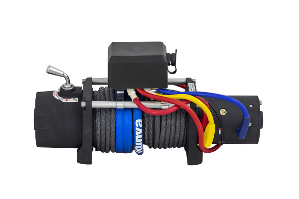 Лебёдка электрическая 24V Runva 9500 lbs 4350 кг (синтетический трос)